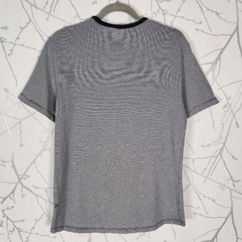 Lululemon Navy White Striped 5 Year Basic Tee - image 3